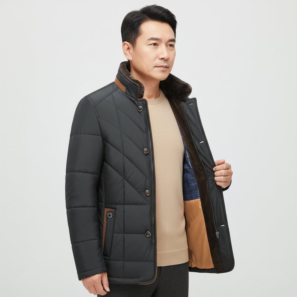 Comfortabele Winterjas Heren voor Stijlvolle Bescherming 9