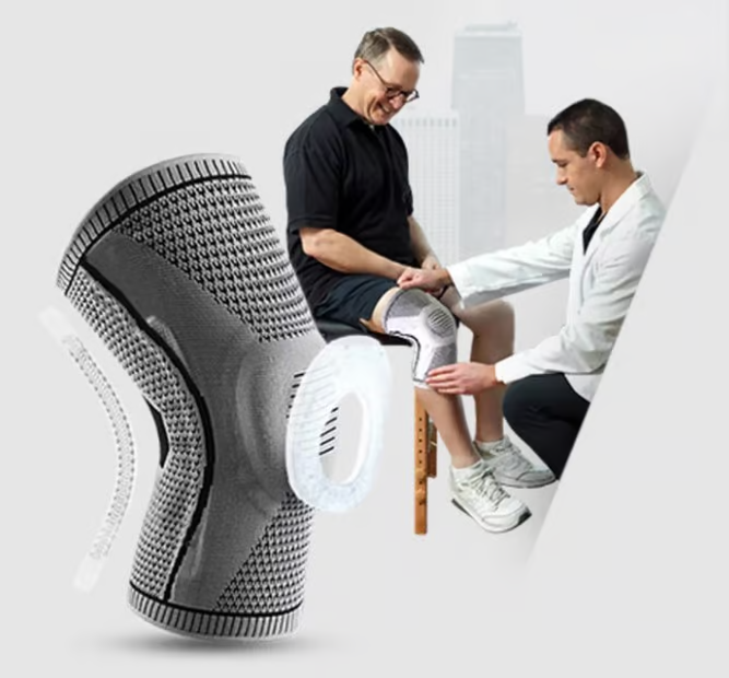 Compressiebrace voor Kniepijnverlichting – Ondersteunende Stabiliteit