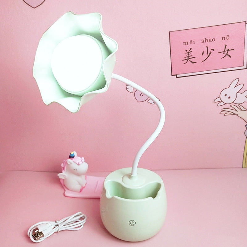 Dimbare Kawaii Bureaulamp met Aanraakbediening – Flexibele Zwanenhals 4