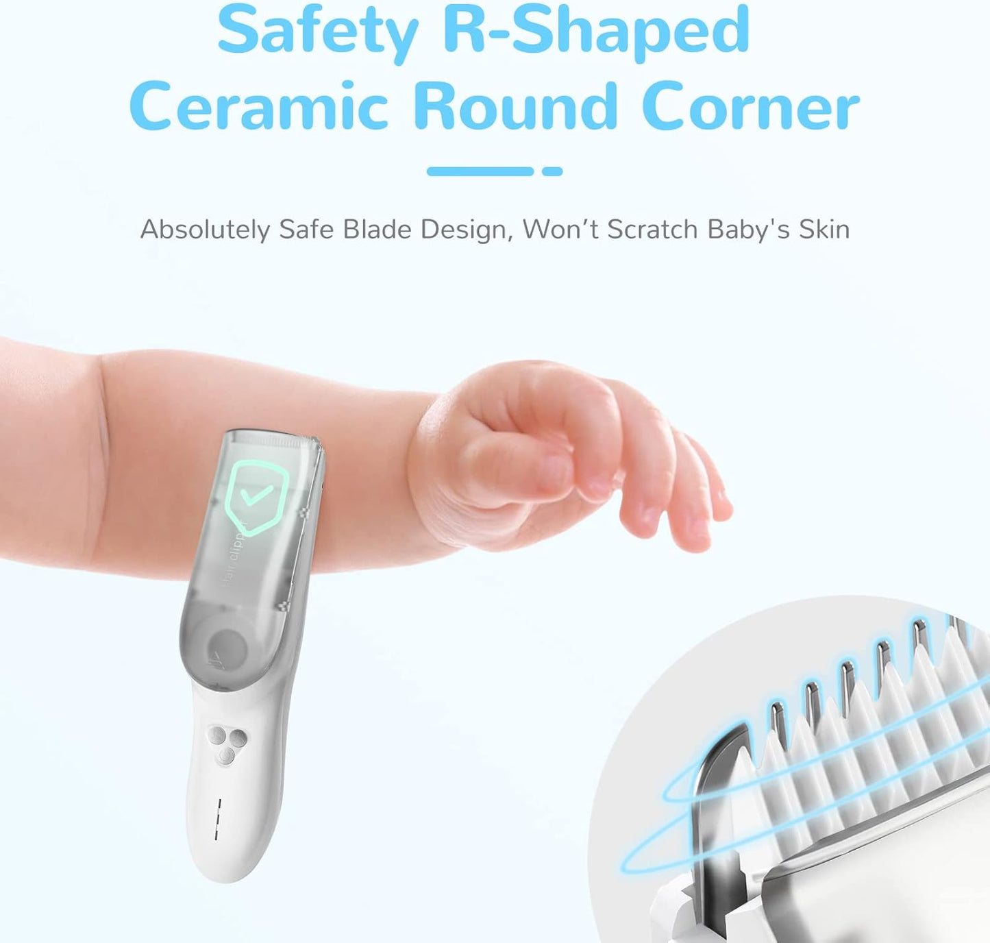 Draadloze Baby Tondeuse met Automatische Haaropzuiging