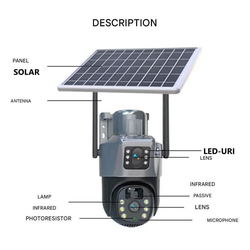 Draadloze Beveiligingscamera met Zonnepaneel voor 360° Beveiliging 3