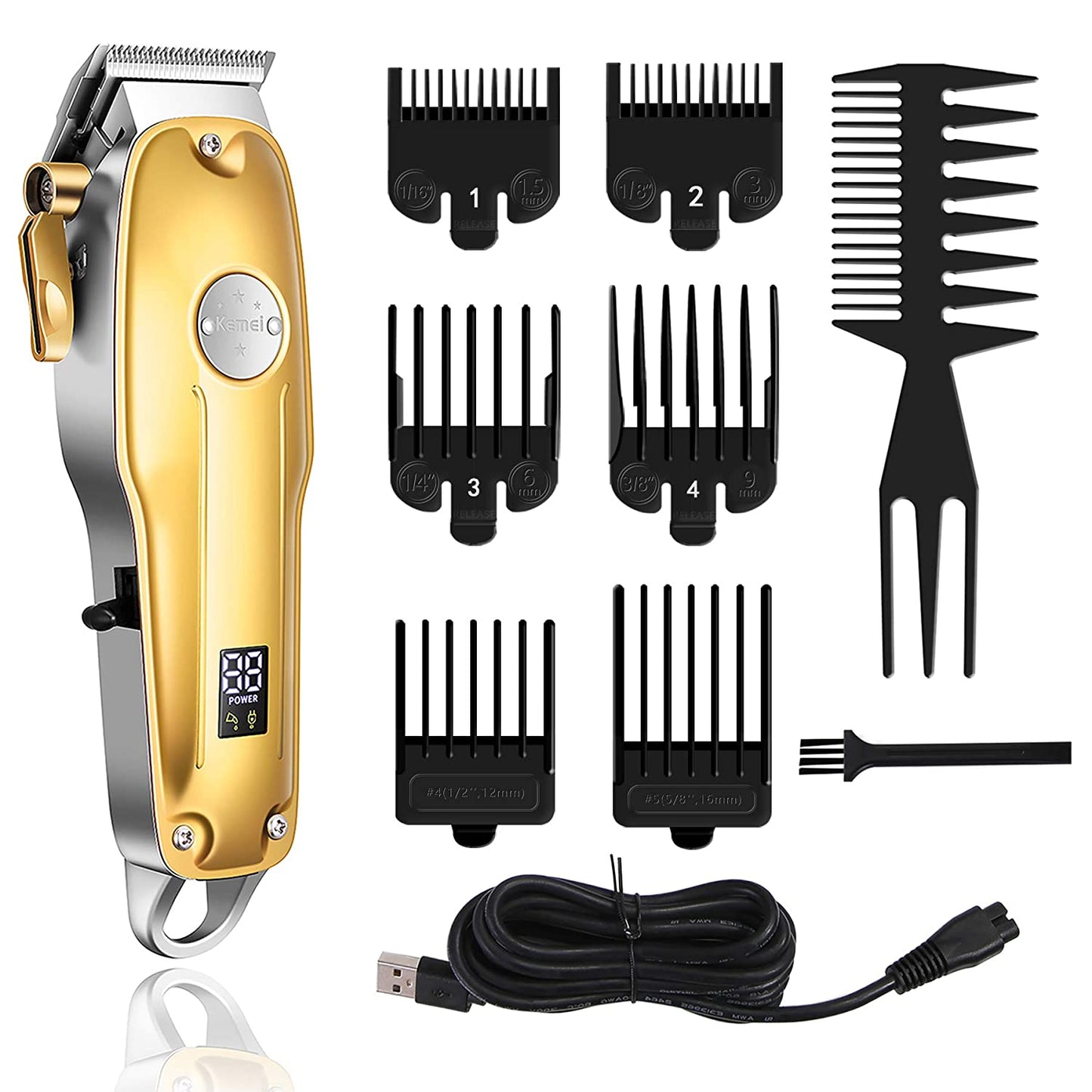 Draadloze Haartrimmer Set voor Professionele Verzorging – 3-in-1 Kit