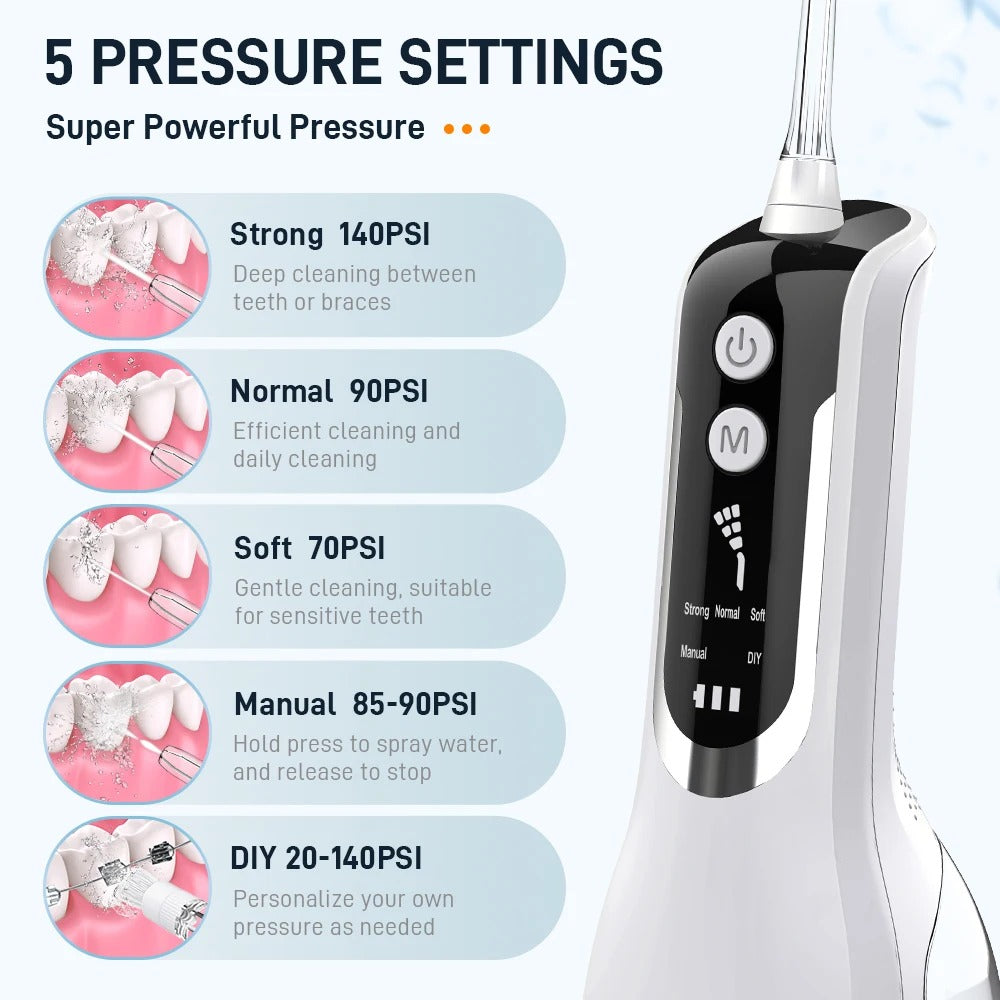 Draadloze Waterflosser voor Diepe Reiniging en Comfort