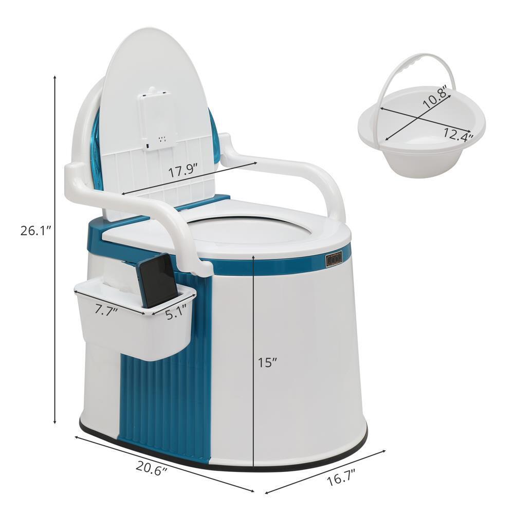 Draagbaar Toilet voor Comfort en Gemak – Lichtgewicht 5-Gallon Commode 6