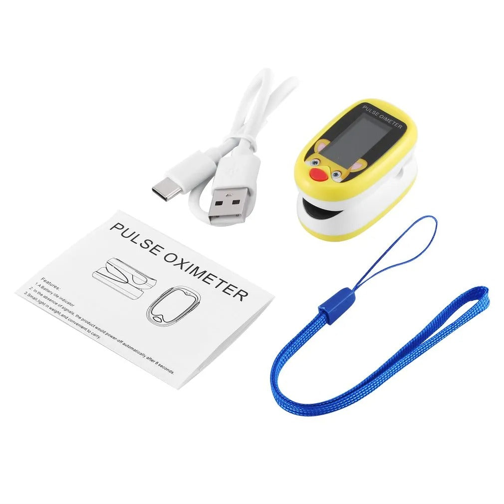 Draagbare Pulsoximeter voor Kinderen – Nauwkeurige Gezondheidsmonitor