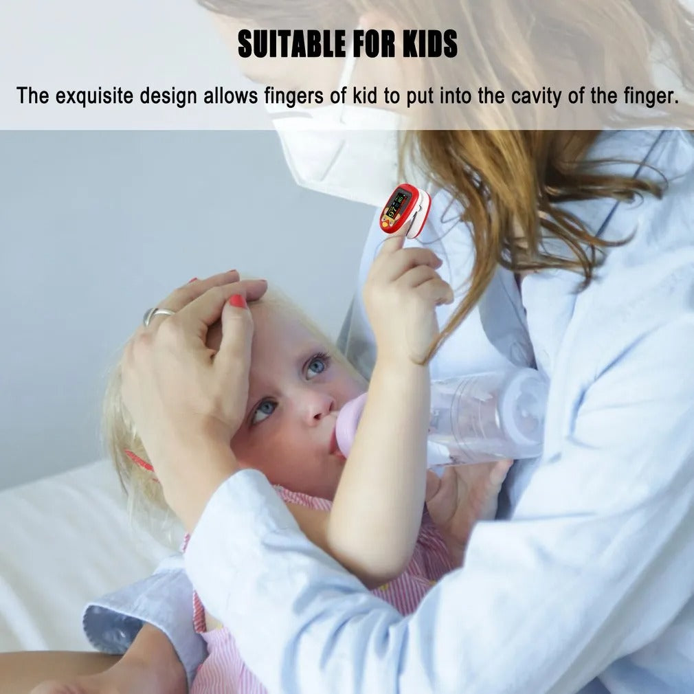 Draagbare Pulsoximeter voor Kinderen – Nauwkeurige Gezondheidsmonitor