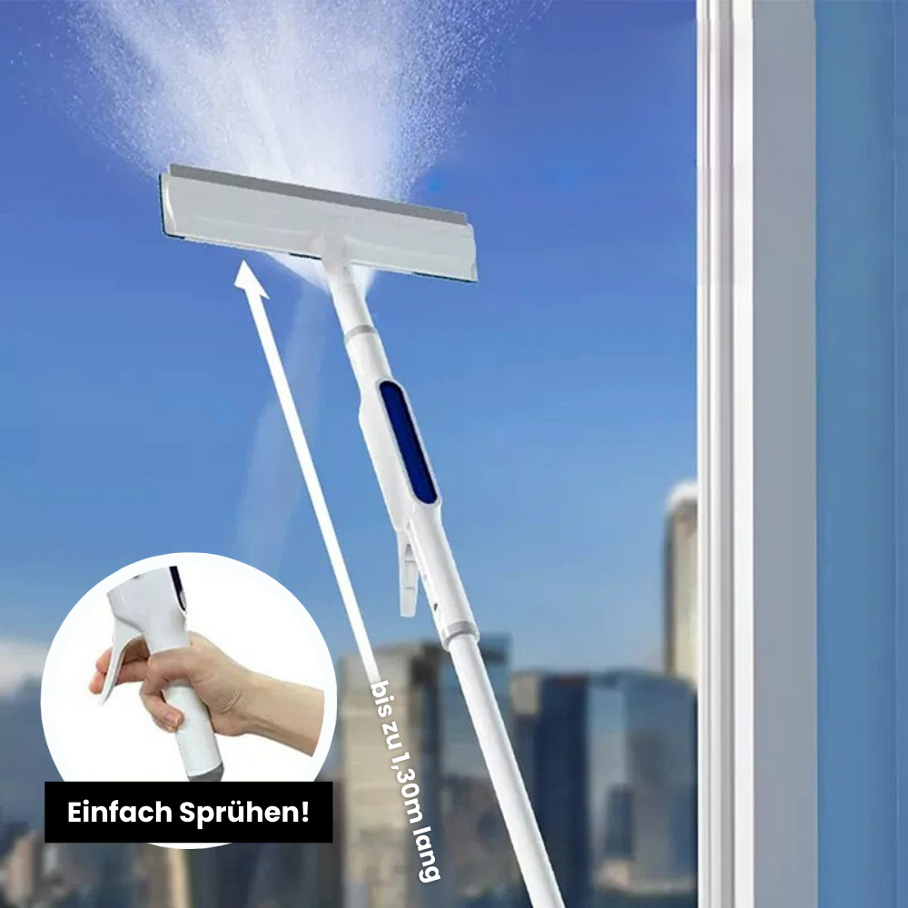 Draaibare Ramenreiniger voor Streeploos Schoonmaken – Telescoopfunctie
