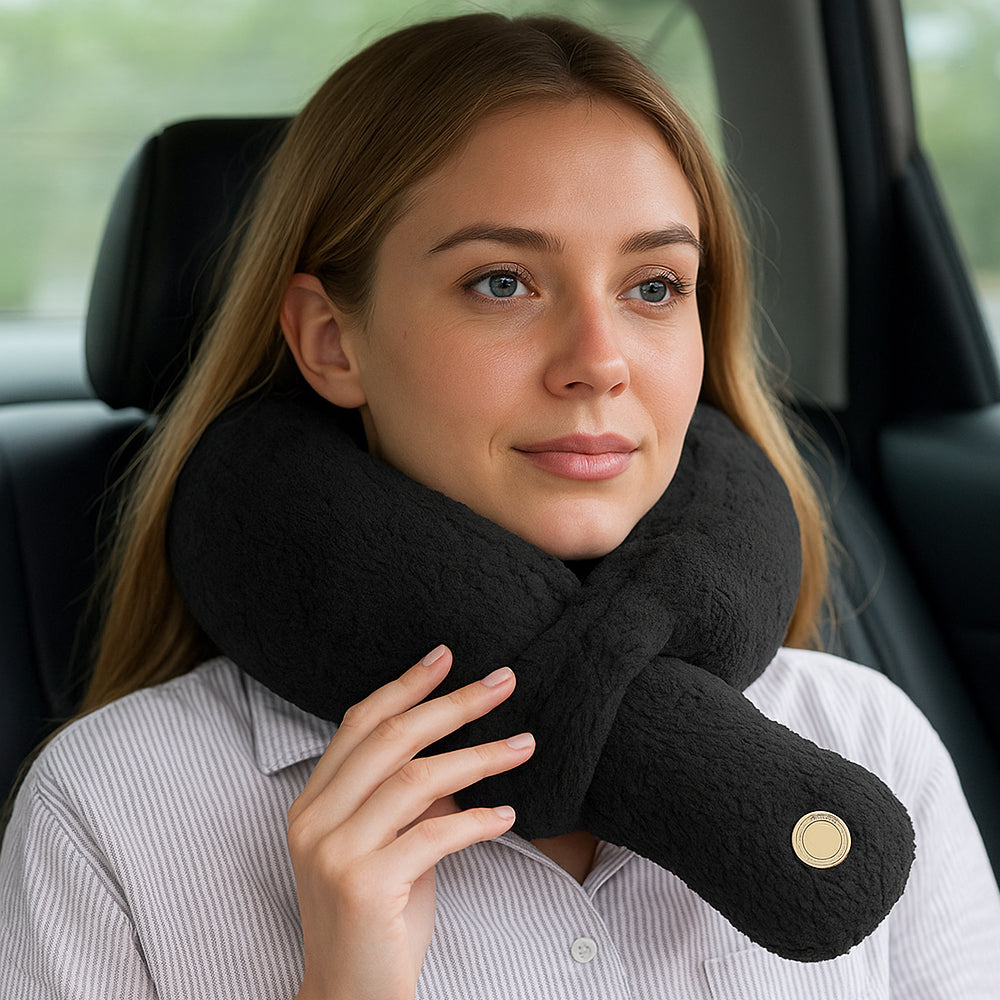 Ergonomisch Nekkussen met Massage voor Ontspanning onderweg
