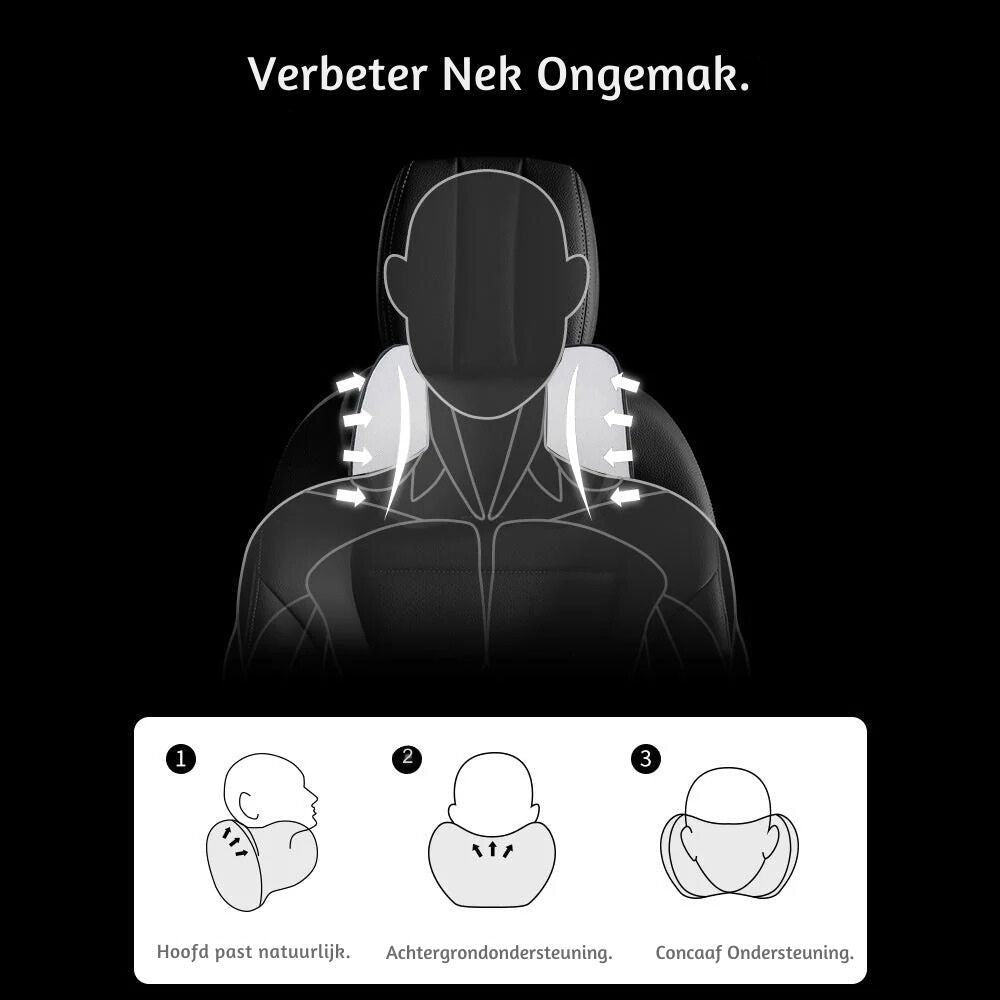Ergonomisch Nekkussen voor Comfort tijdens Lange Rit – Memory Foam 8