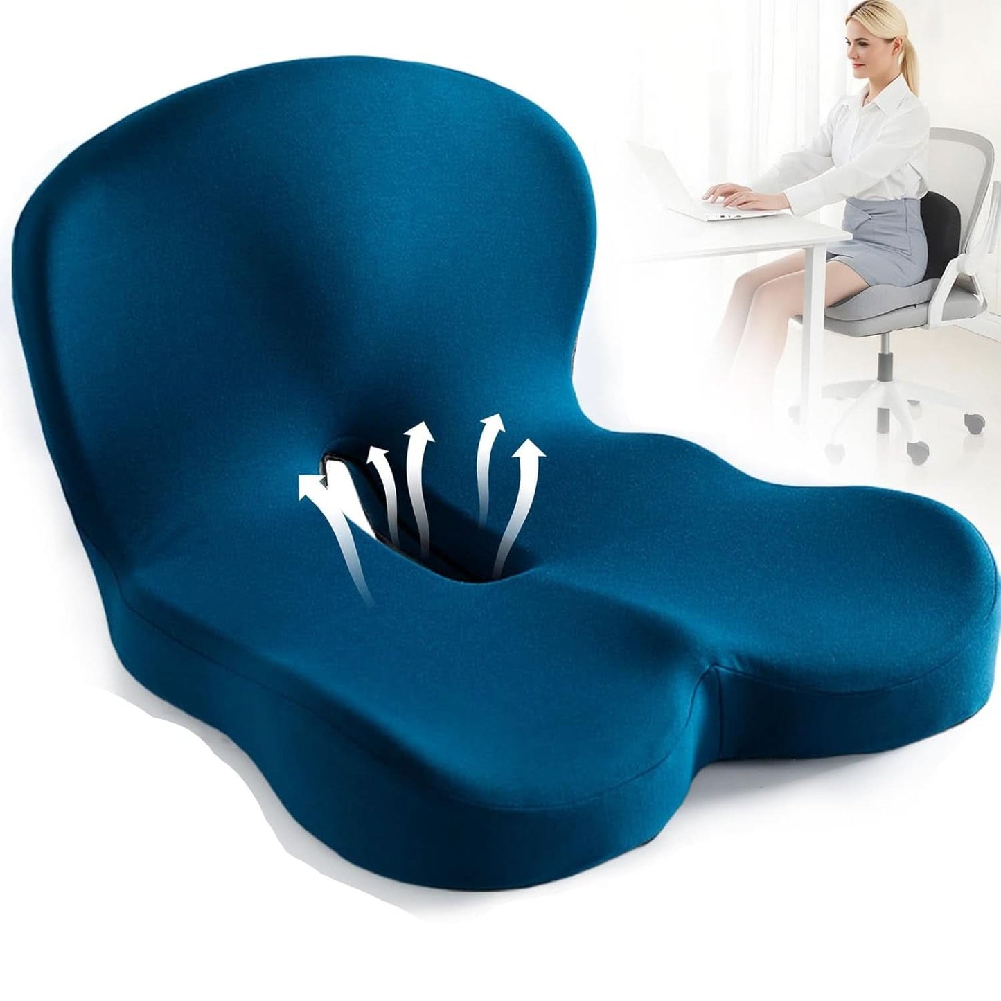 Ergonomisch Zitkussen voor Comfortabel Zitten en Ondersteuning 0