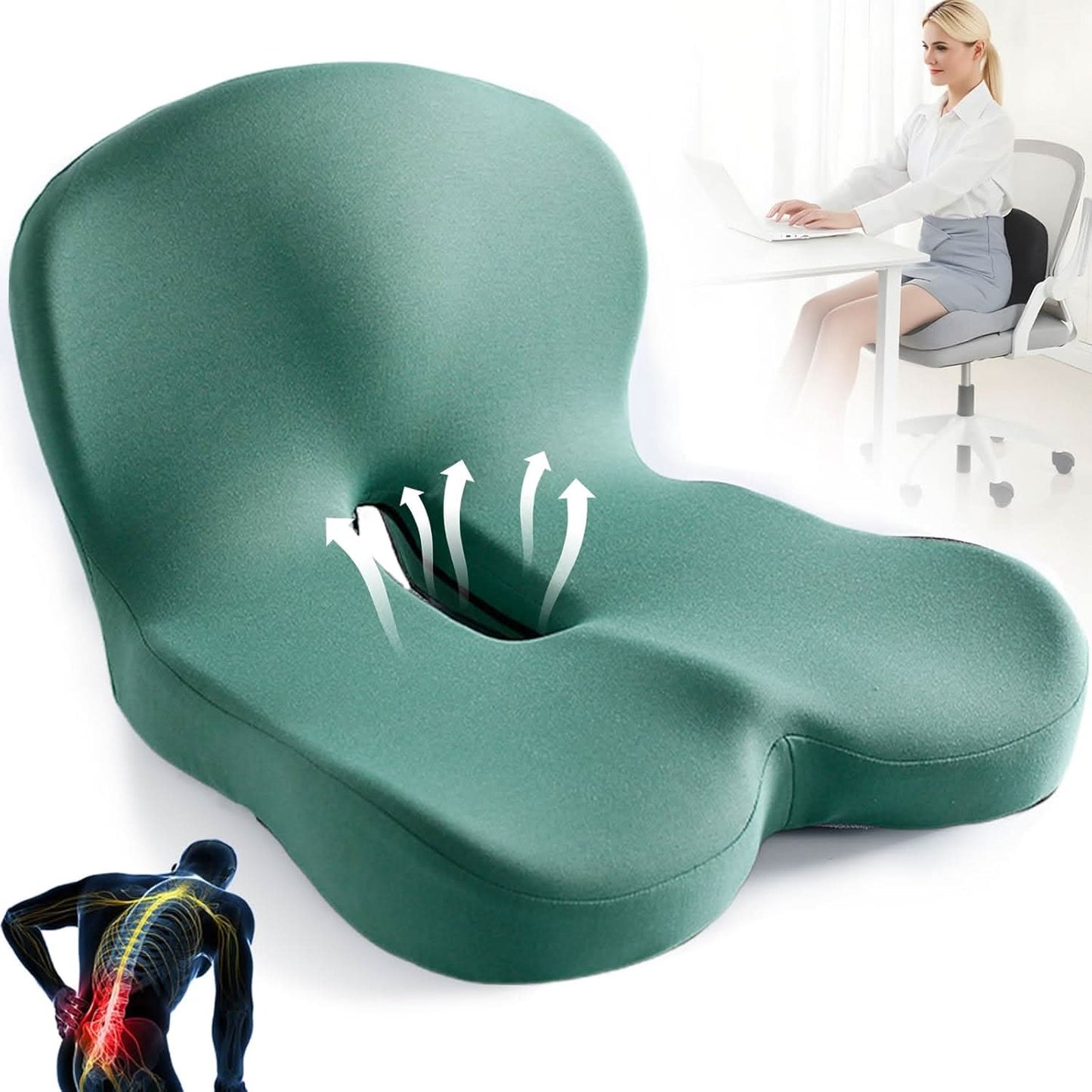 Ergonomisch Zitkussen voor Comfortabel Zitten en Ondersteuning 13