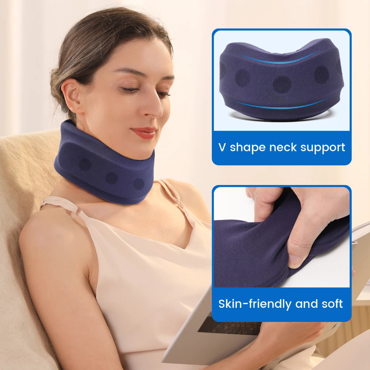 Ergonomische Neksteun voor Nekpijnverlichting en Comfort