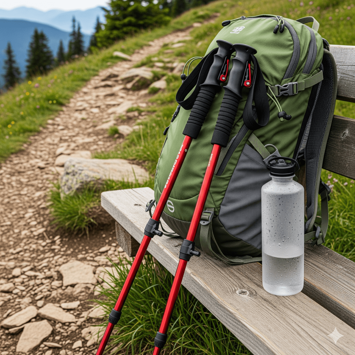 Ergonomische Trekkingstokken voor Comfort en Stabiliteit – Verstelbaar en Lichtgewicht 1