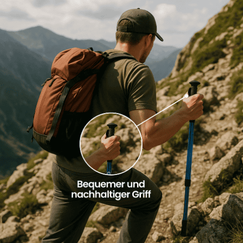 Ergonomische Trekkingstokken voor Comfort en Stabiliteit – Verstelbaar en Lichtgewicht 5