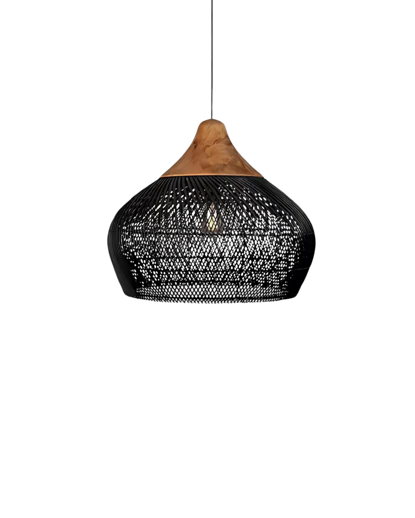 Gezellige Rotan Hanglamp voor Boho Woonkamer Sfeer 9