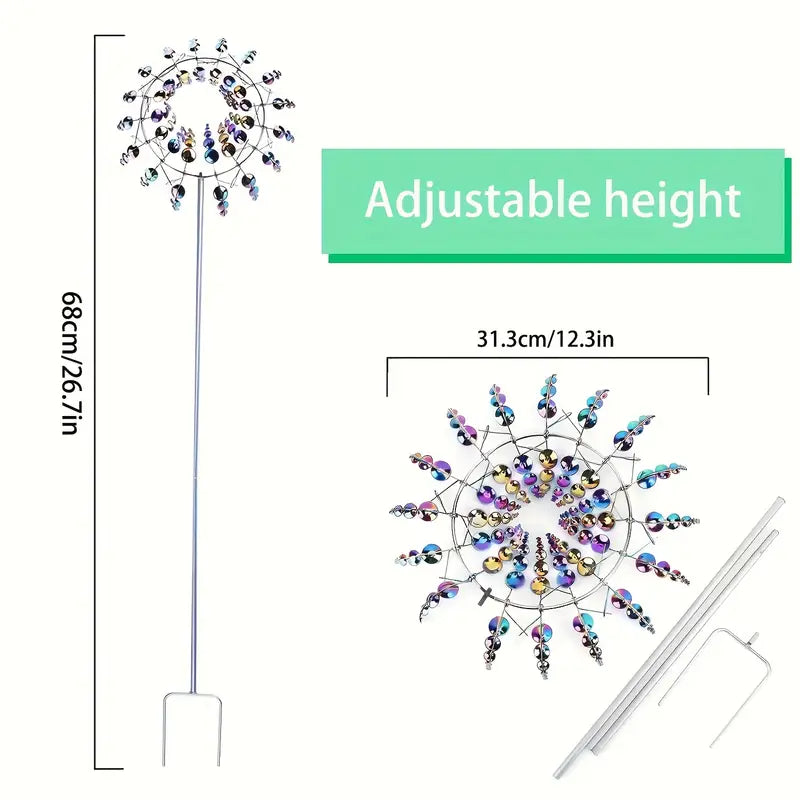 Kinetische Windspinner voor Serene Tuindecoratie en Beweging 8
