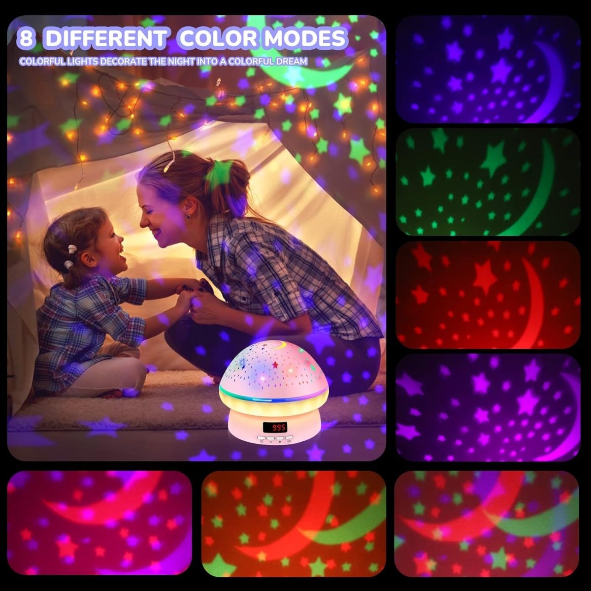 Magische Sterren Projector voor Slaap en Ontspanning – 16 Kleuren 5