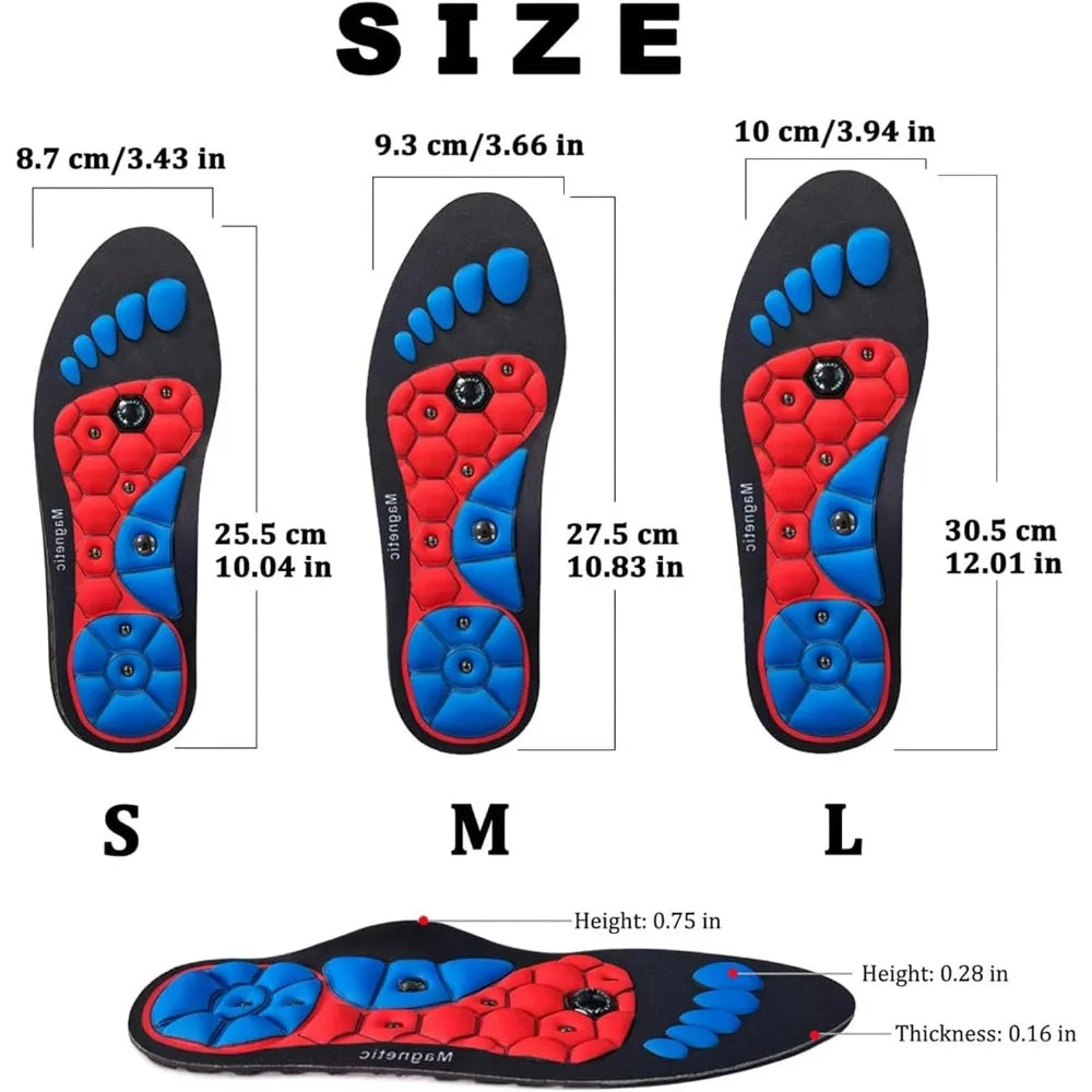 Magnetische Acupressuur-inlegzolen voor Comfort en Vitaliteit