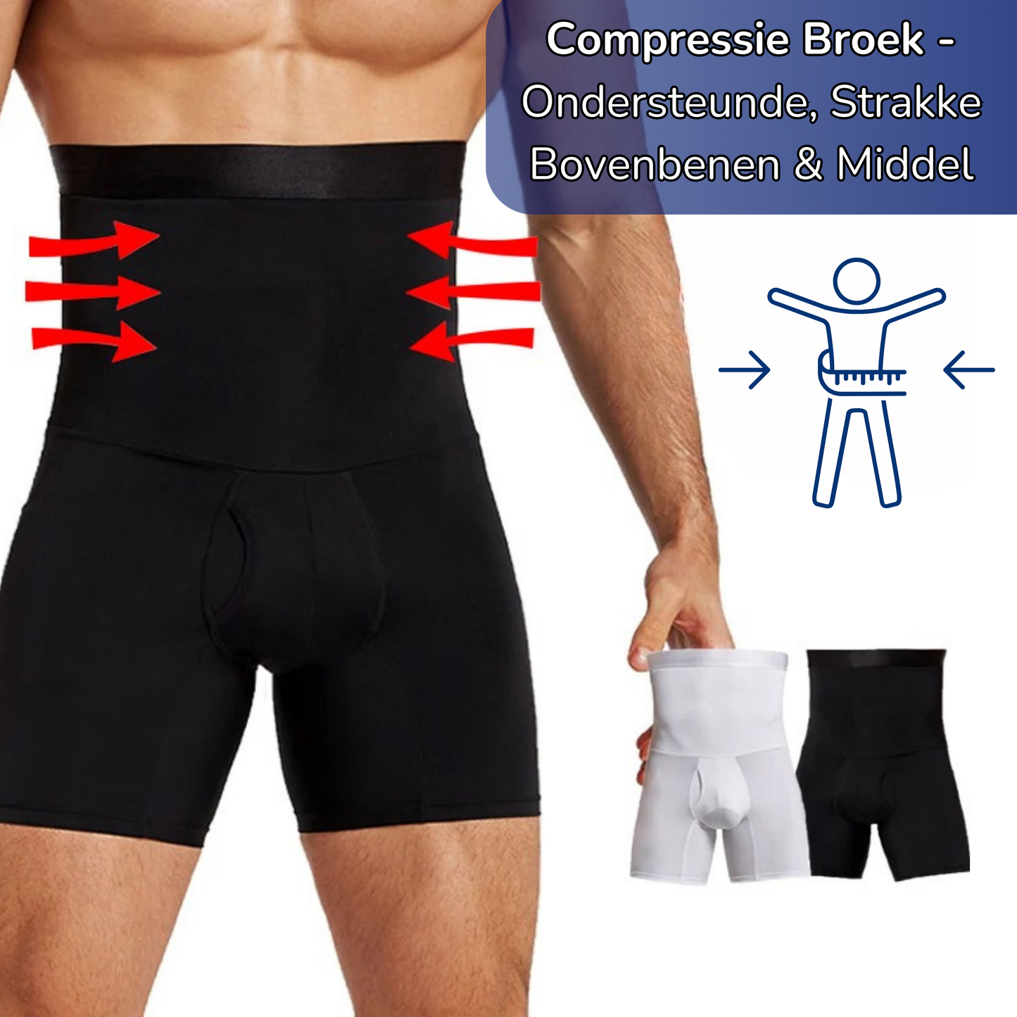 Ondersteunende Compressie Broek voor Comfort en Stabiliteit