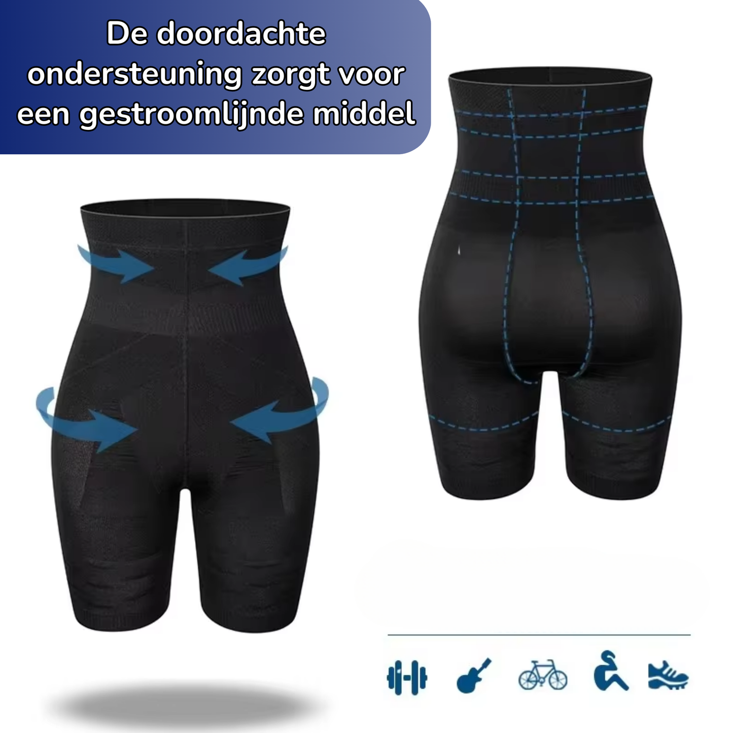 Ondersteunende Compressie Broek voor Comfort en Stabiliteit