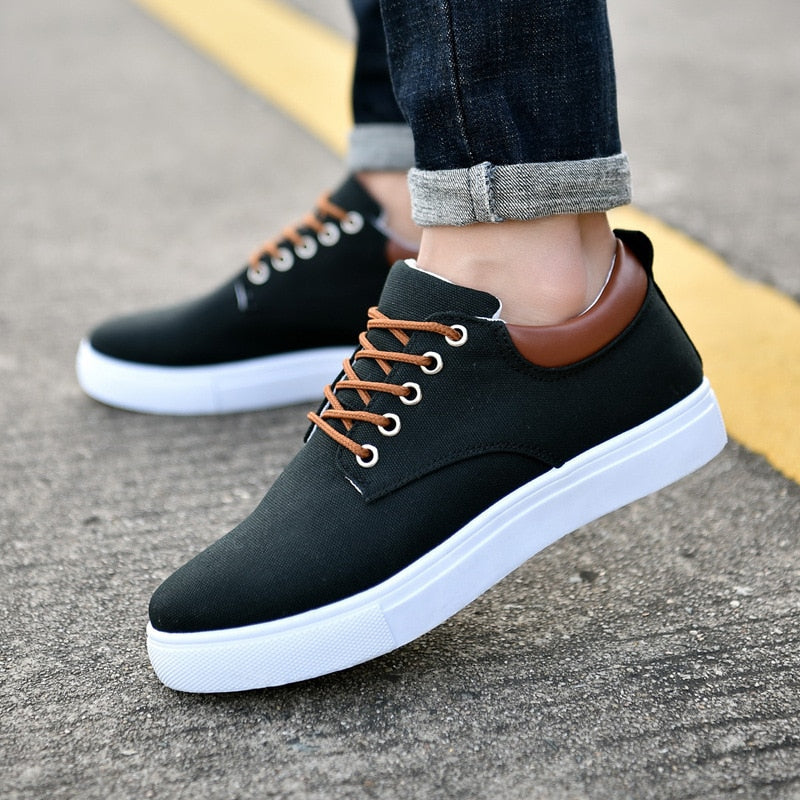 Ondersteunende Herensneakers voor Comfortabel Lopen - Zwart 1