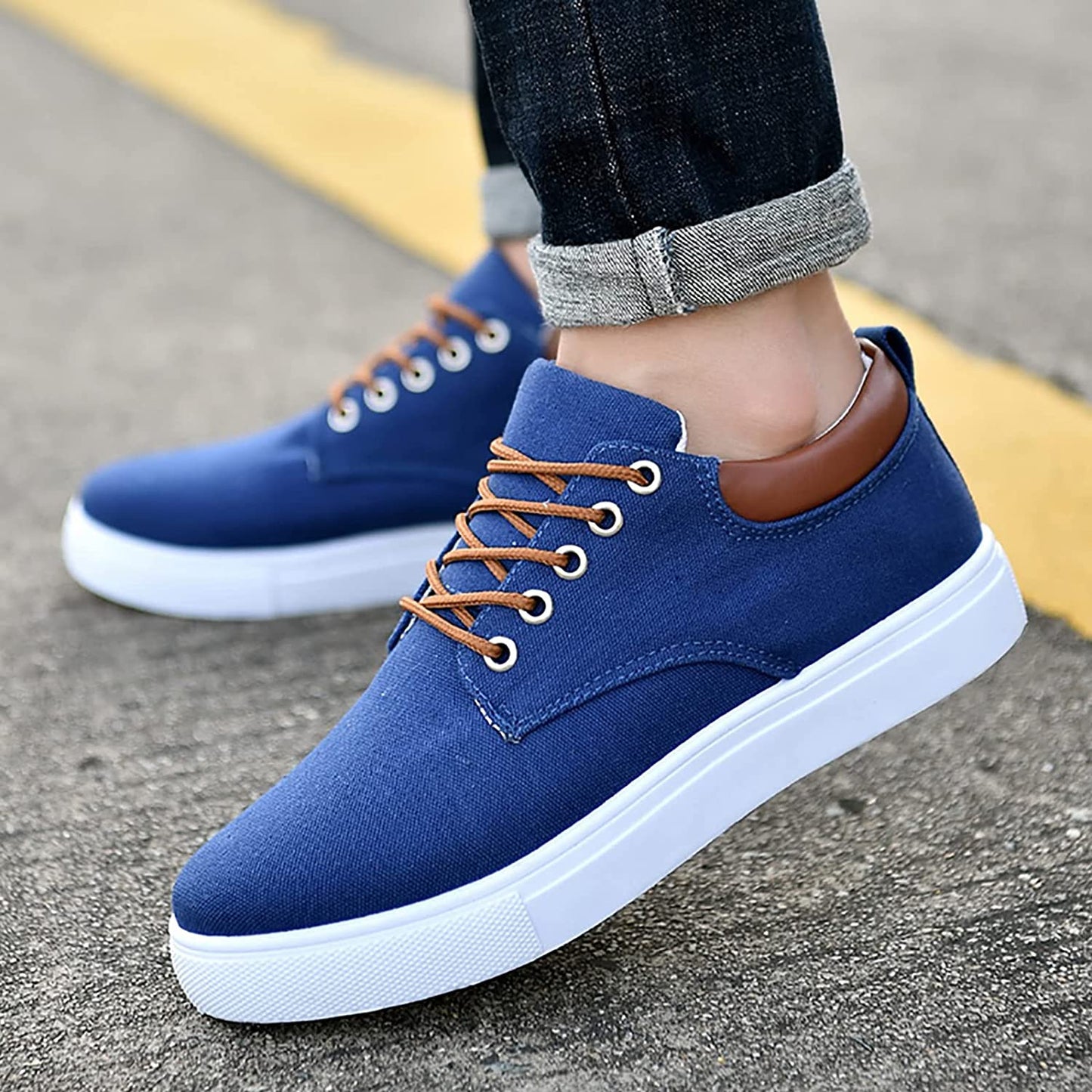 Ondersteunende Herensneakers voor Comfortabel Lopen - Zwart 12