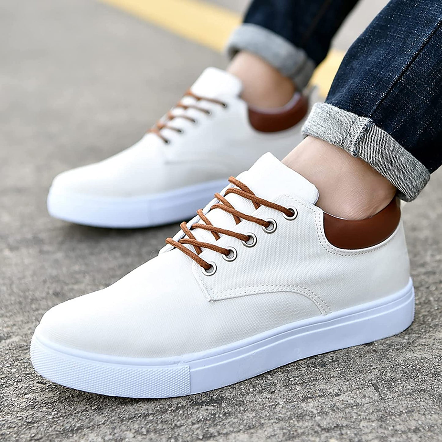 Ondersteunende Herensneakers voor Comfortabel Lopen - Zwart 5