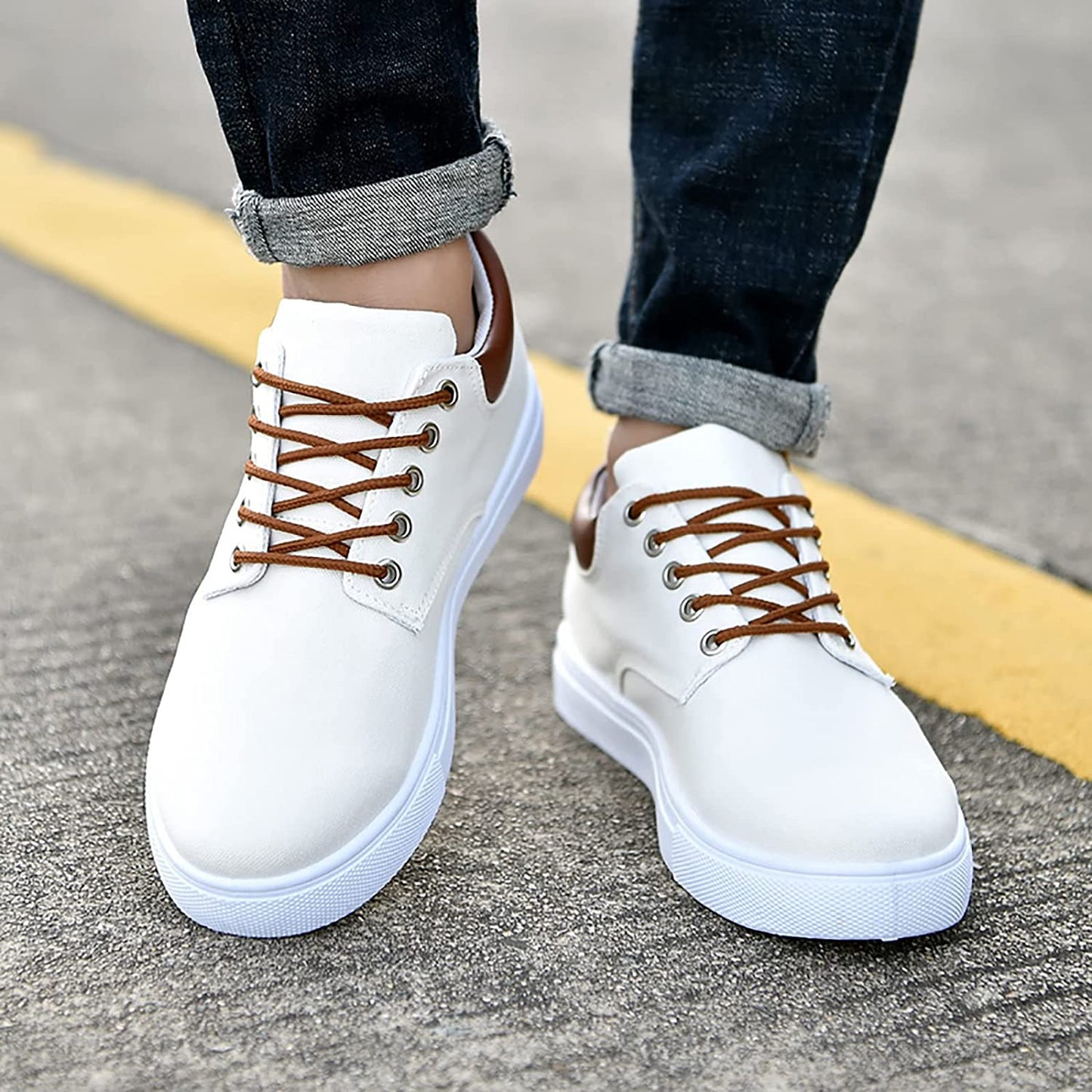 Ondersteunende Herensneakers voor Comfortabel Lopen - Zwart 6