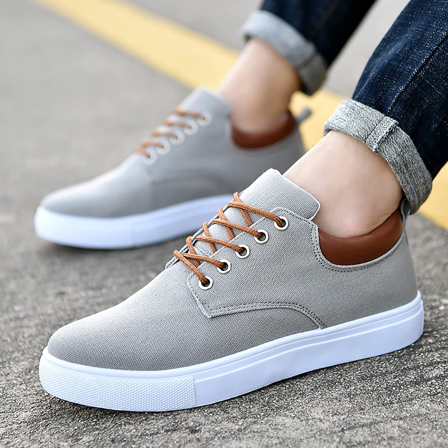 Ondersteunende Herensneakers voor Comfortabel Lopen - Zwart 8