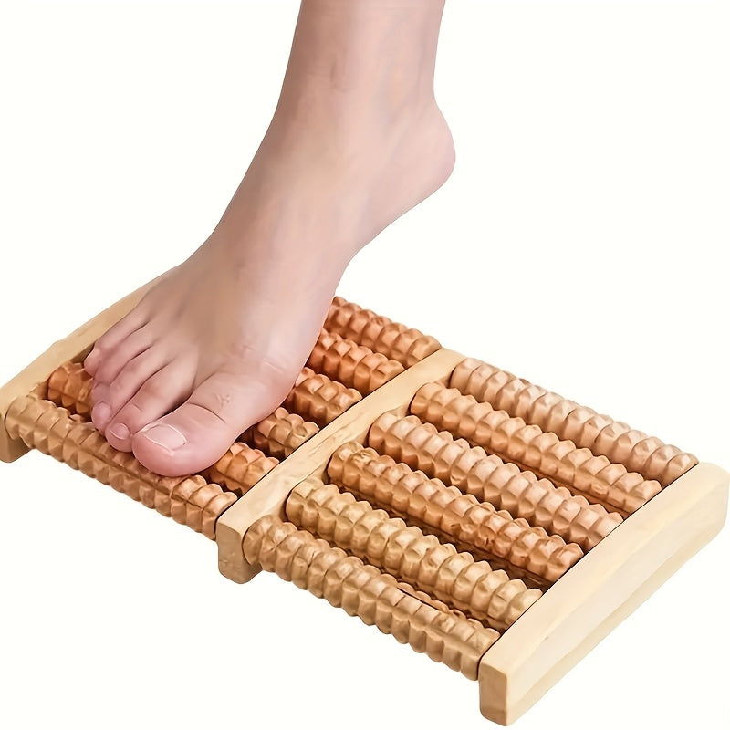 Ontspannende Voetroller voor Vermoeide Voeten – Ergonomisch Houten Massageapparaat