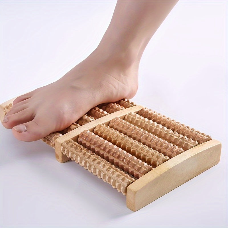 Ontspannende Voetroller voor Vermoeide Voeten – Ergonomisch Houten Massageapparaat