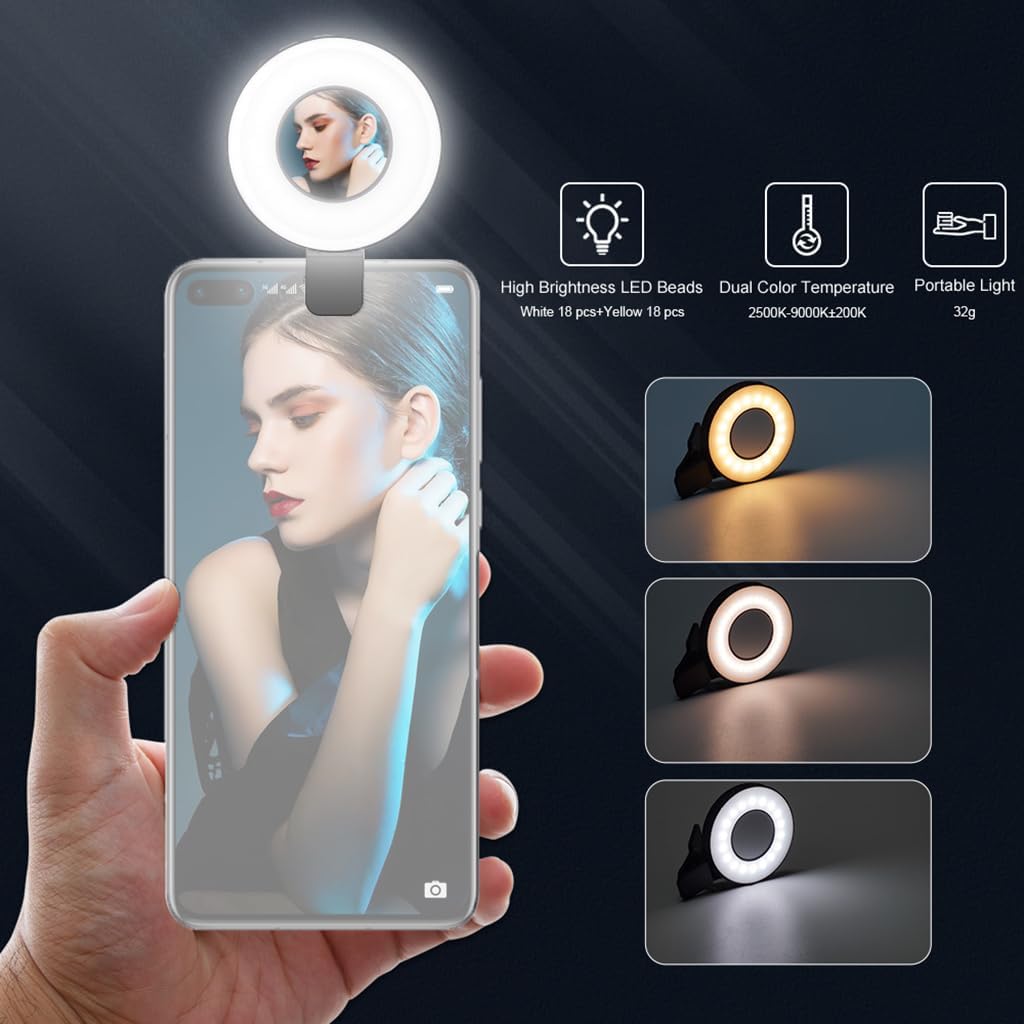 Oplaadbaar Magnetisch Telefoonlampje voor Perfecte Verlichting 0