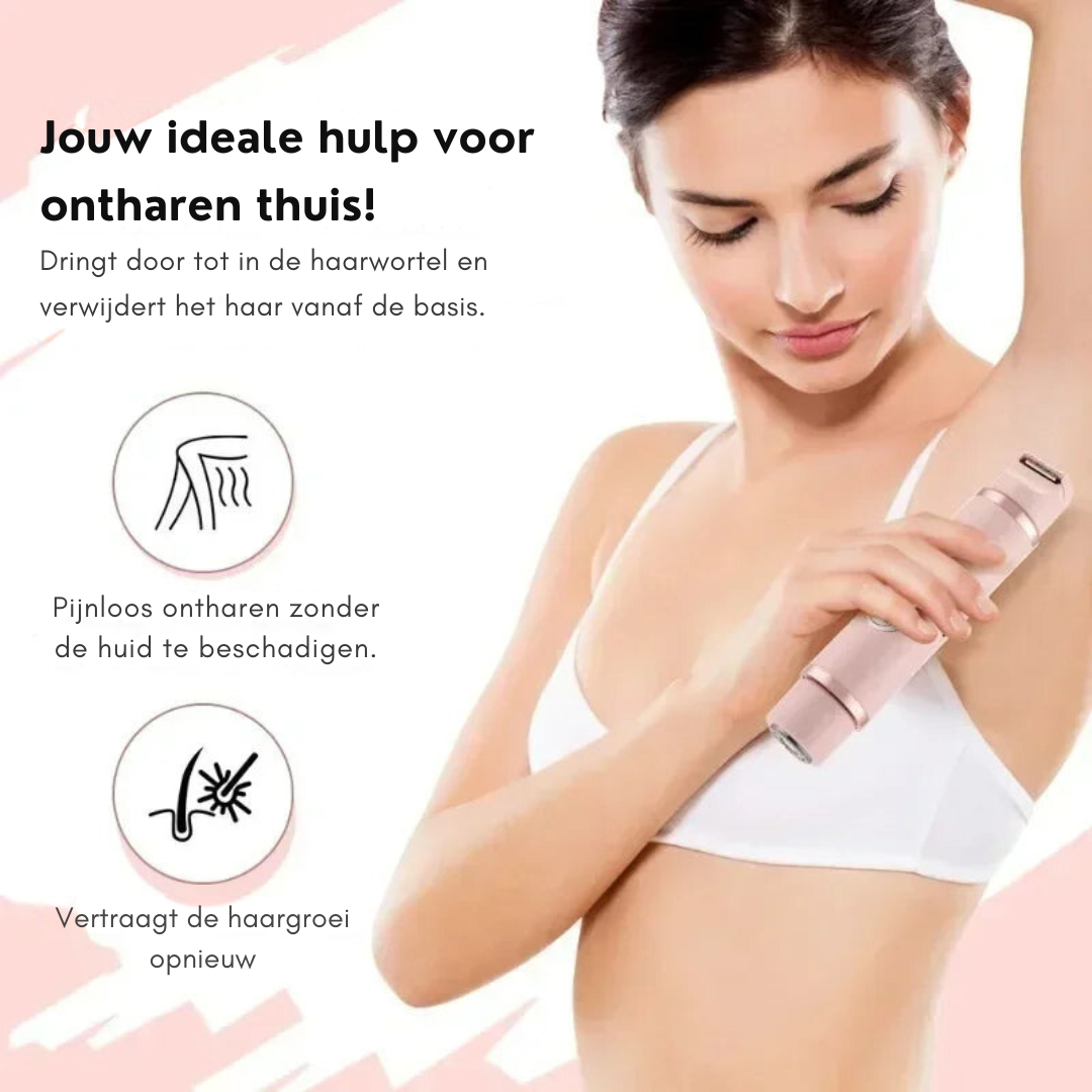 Pijnloze Scheerapparaat voor Gezicht en Lichaam – Draagbare Ontharingsshaver