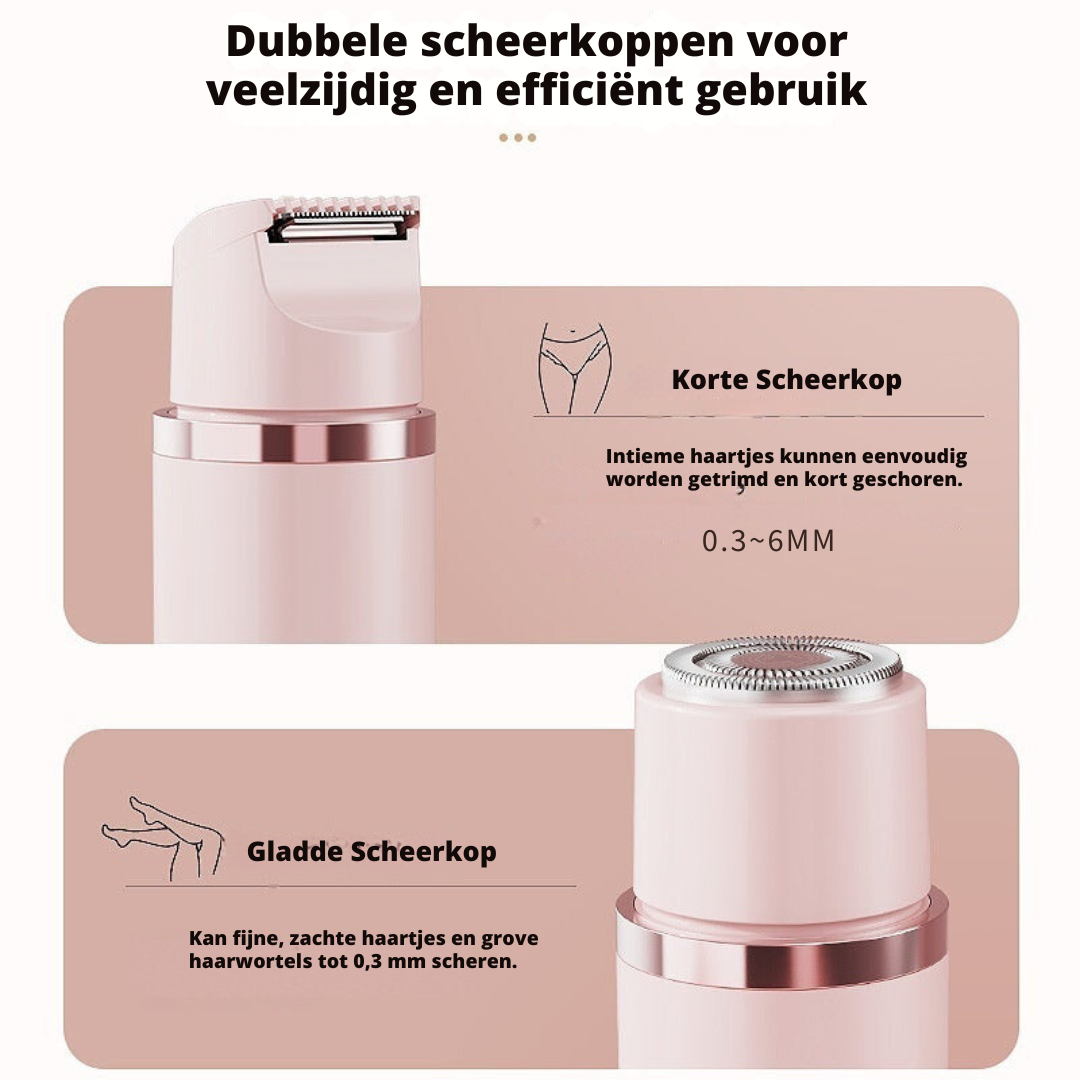Pijnloze Scheerapparaat voor Gezicht en Lichaam – Draagbare Ontharingsshaver