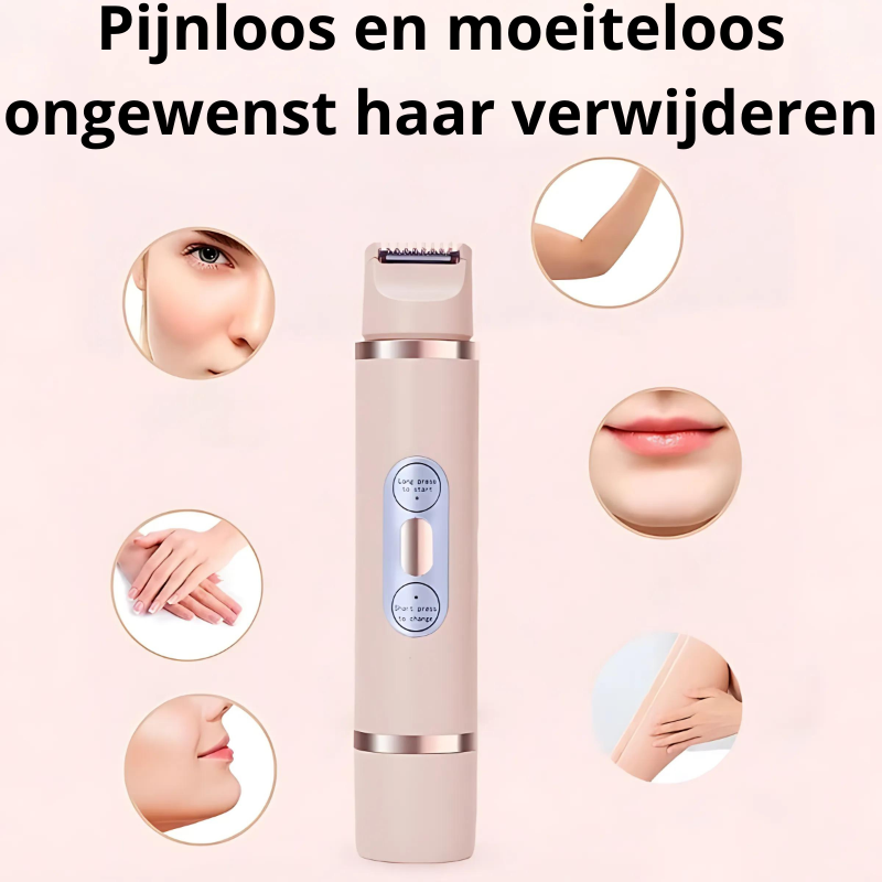 Pijnloze Scheerapparaat voor Gezicht en Lichaam – Draagbare Ontharingsshaver