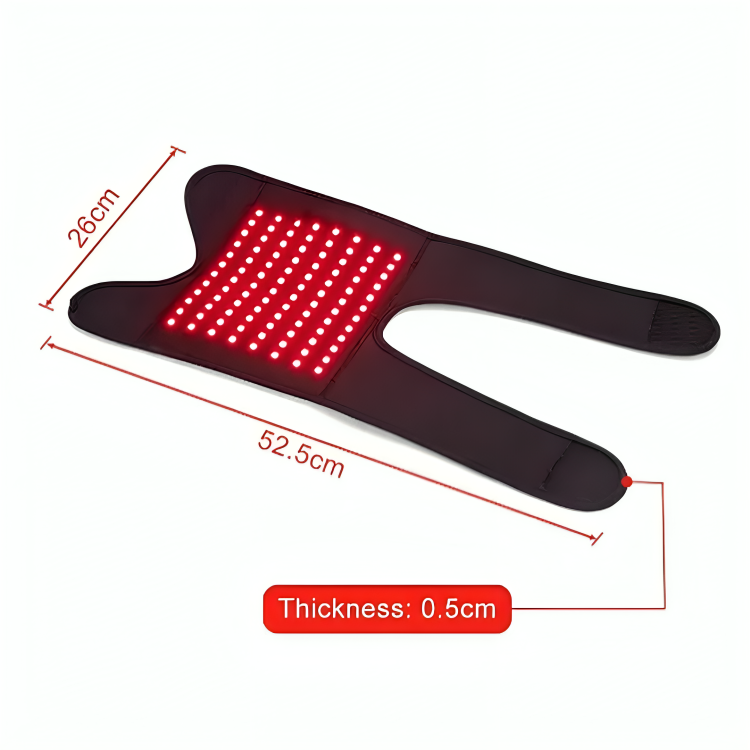 Rode Lichttherapie Knieband voor Pijnverlichting – Draagbaar en Effectief
