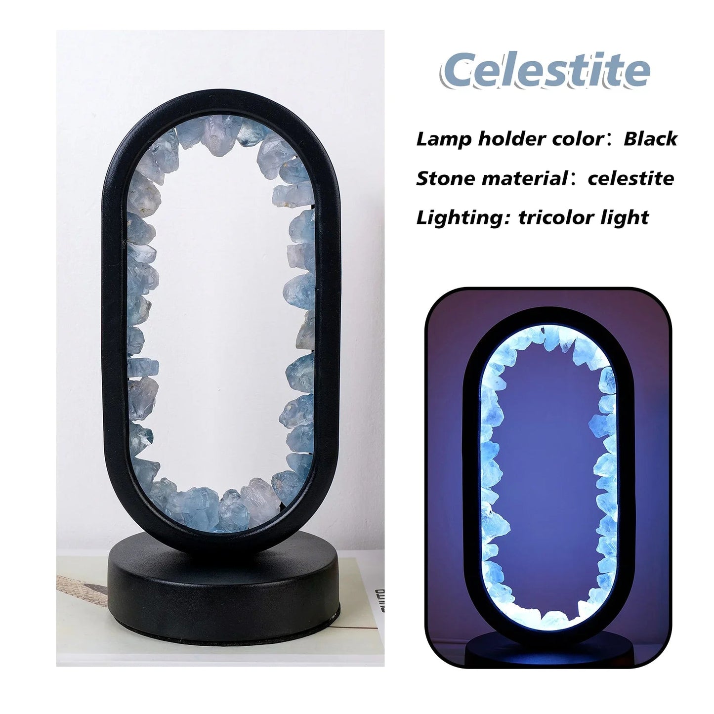 Rustgevende Amethist Lamp voor Ontspanning en Sfeer 11