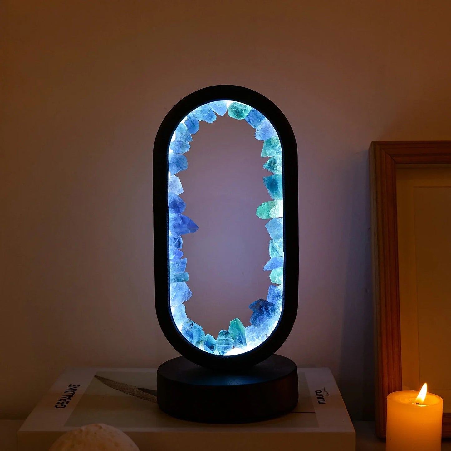 Rustgevende Amethist Lamp voor Ontspanning en Sfeer 2