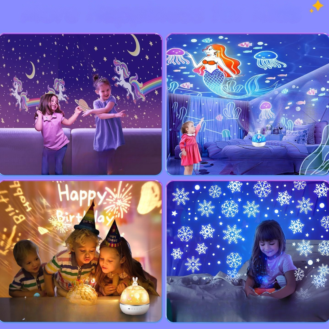 Rustgevende Sterrenhemel Projector voor Kinderen met Muziek