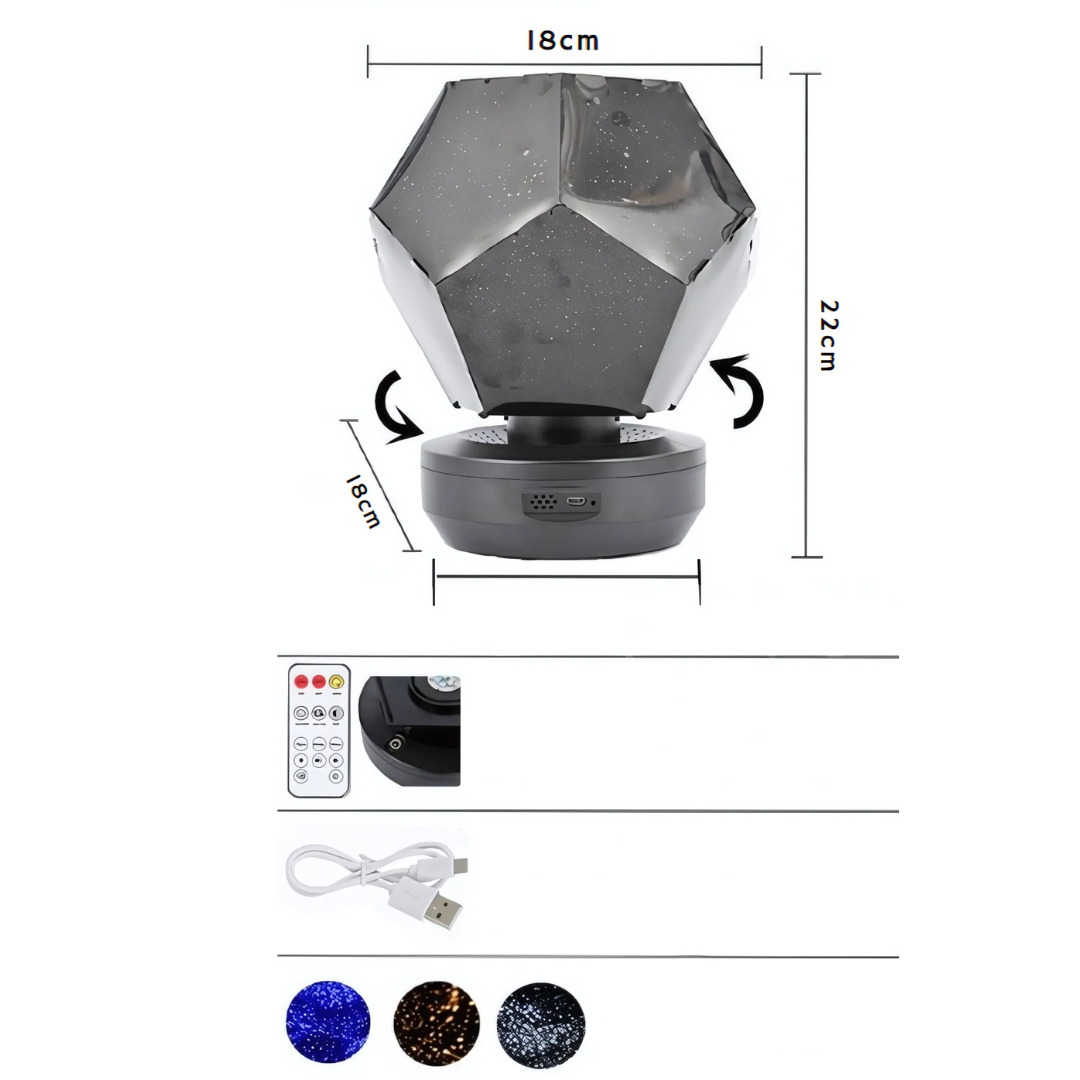 Rustgevende Sterrenprojector voor Ontspanning en Sfeervolle Verlichting