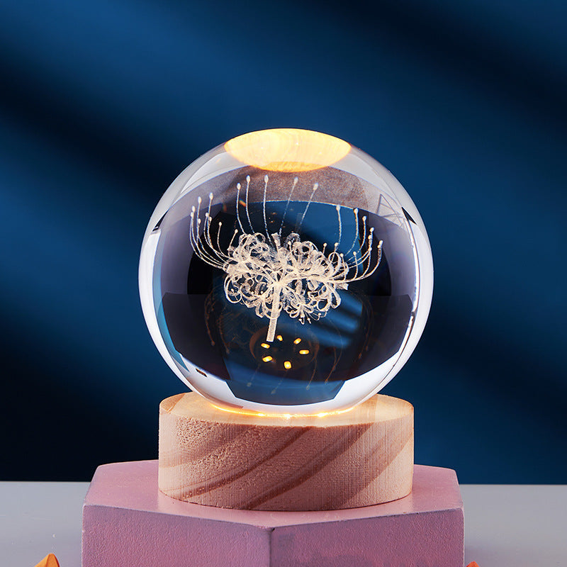 Sfeervolle Nachtlamp voor Ontspanning met 3D Effect en LED 7
