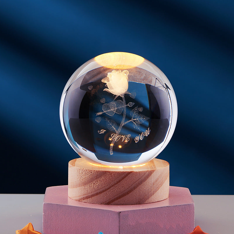 Sfeervolle Nachtlamp voor Ontspanning met 3D Effect en LED 9