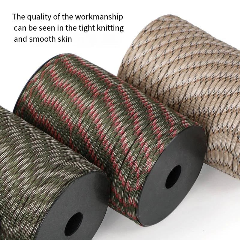 Sterk Paracord Touw voor Outdoor Avonturen – 100m 9-Kern 2
