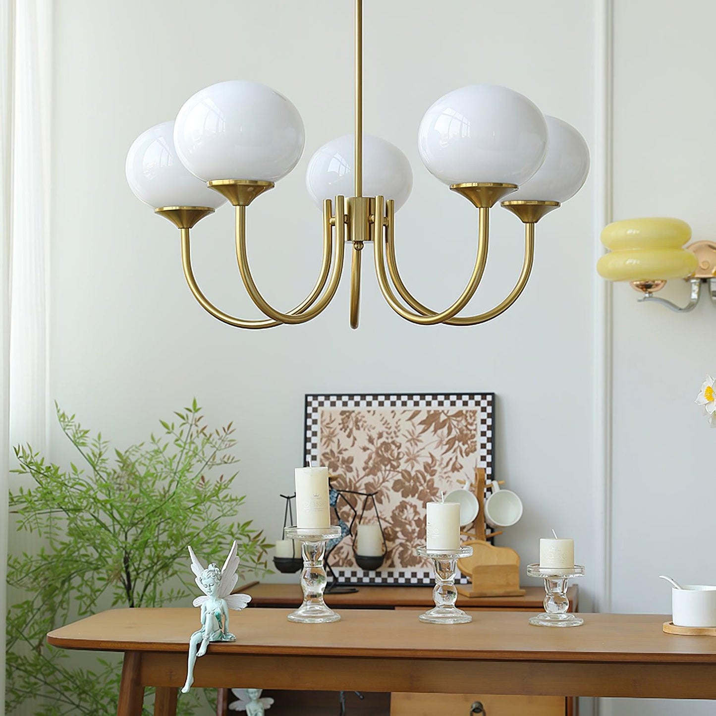 Stijlvolle Plafondlamp voor Luxe Sfeer met Gouden Afwerking 8