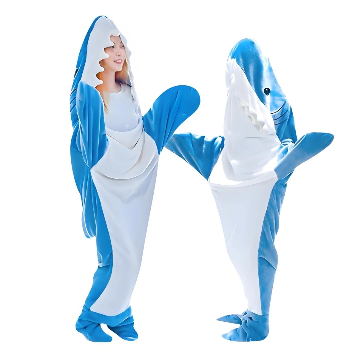 Ultieme Comfort Onesie voor Volwassenen met Zachte Haai Design 0