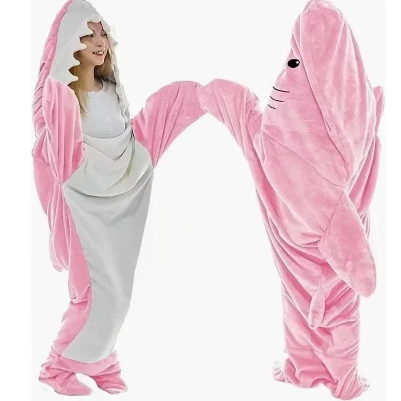 Ultieme Comfort Onesie voor Volwassenen met Zachte Haai Design 2