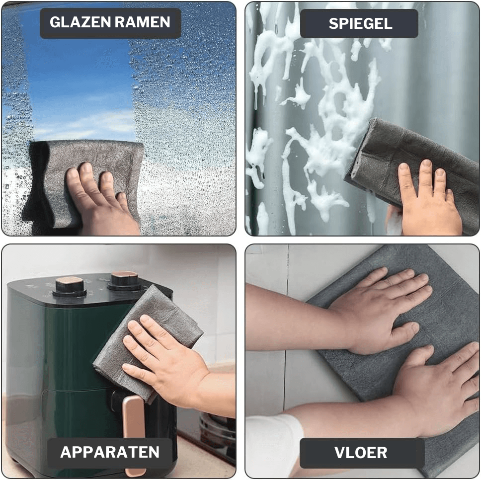 Ultra Absorberende Doeken voor Streeploze Schoonmaak – Set van 5