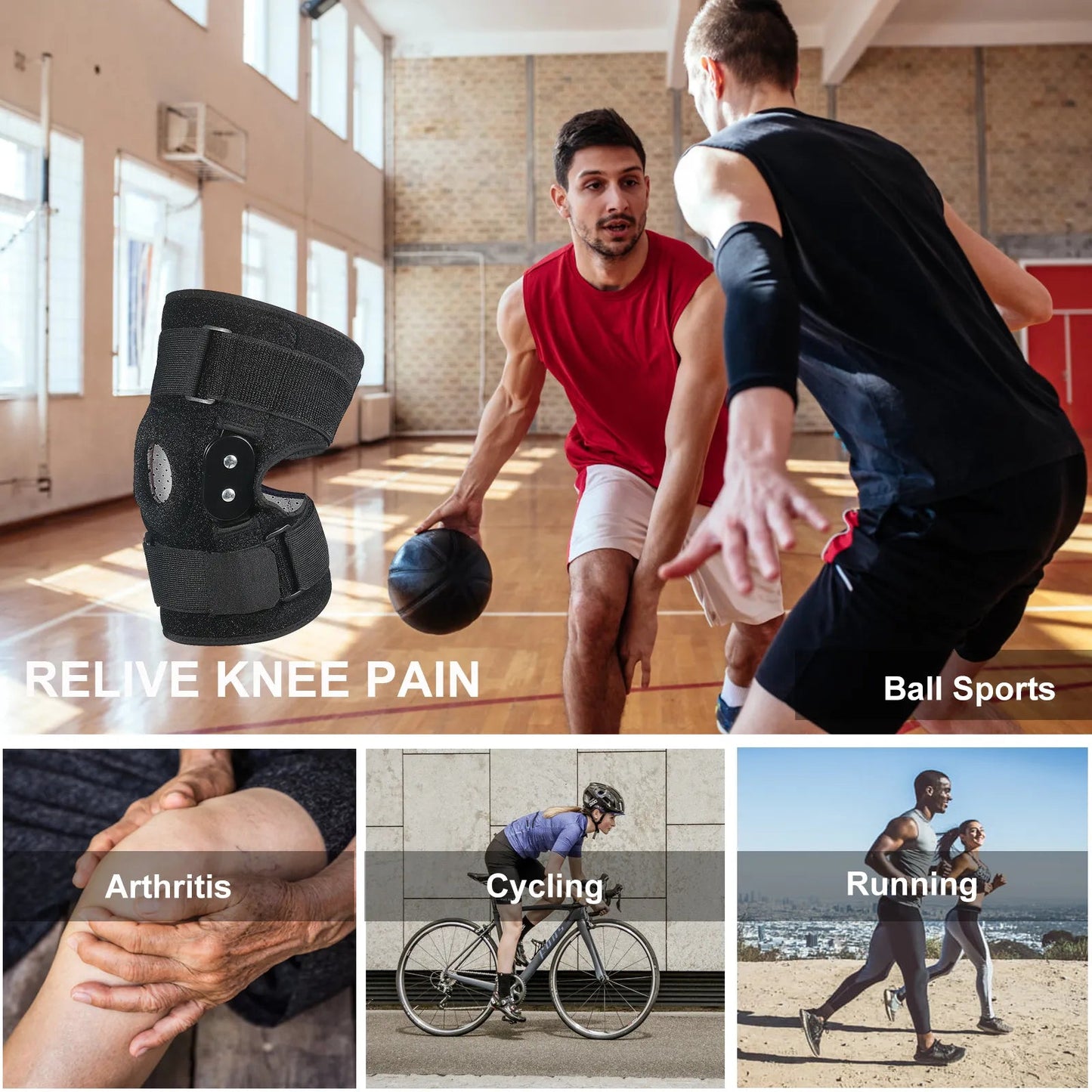Verstelbare Kniebrace voor Comfort en Ondersteuning – Flexibel Ontwerp