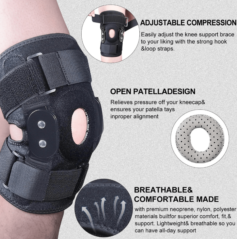 Verstelbare Kniebrace voor Optimale Ondersteuning en Comfort