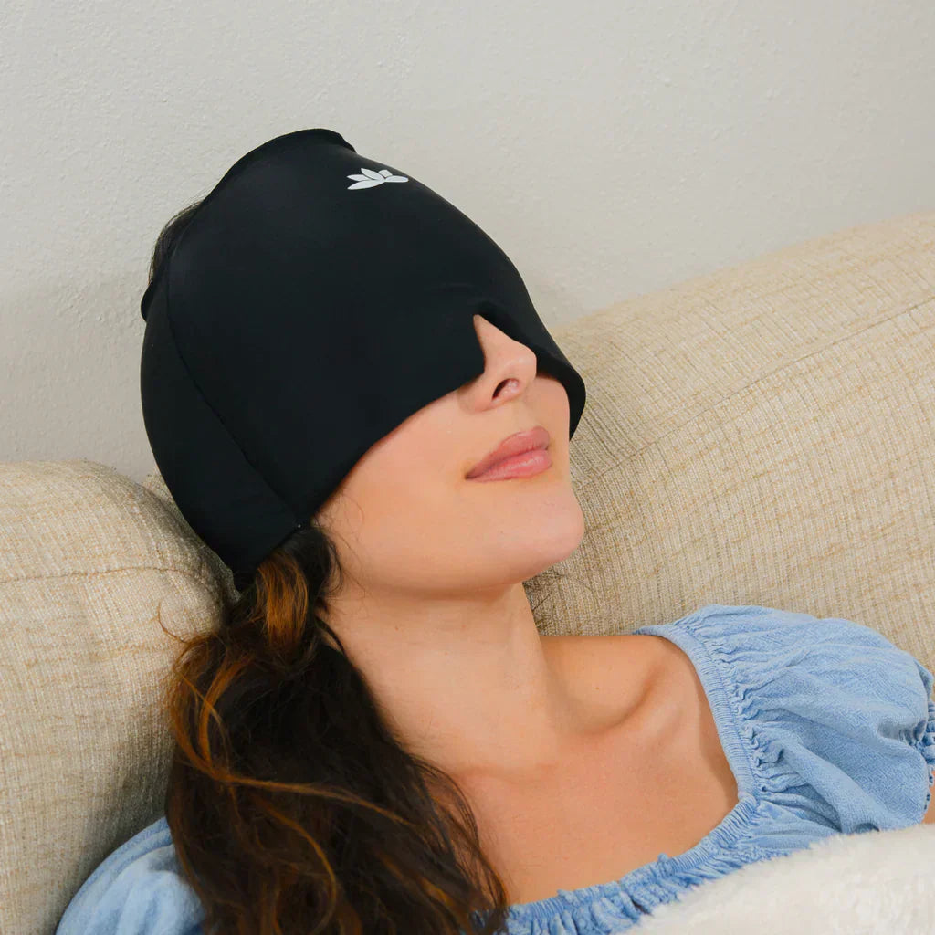 Verwarmd Koud Therapie Masker voor Hoofdpijnverlichting – Comfortabel Gel Masker